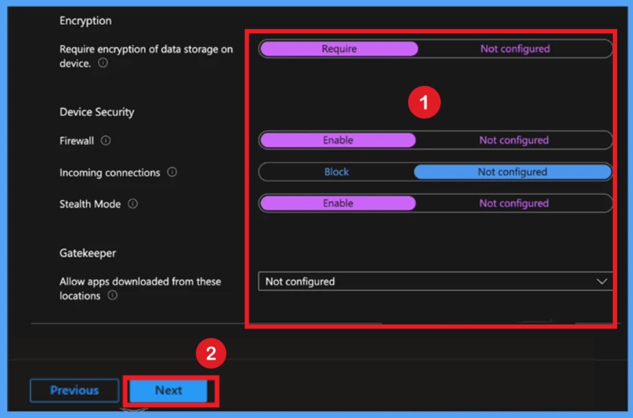 Secure macOS Devices with Compliance Policy in Microsoft Intune 8 Secure macOS Devices with Compliance Policy in Microsoft Intune- Fig.7