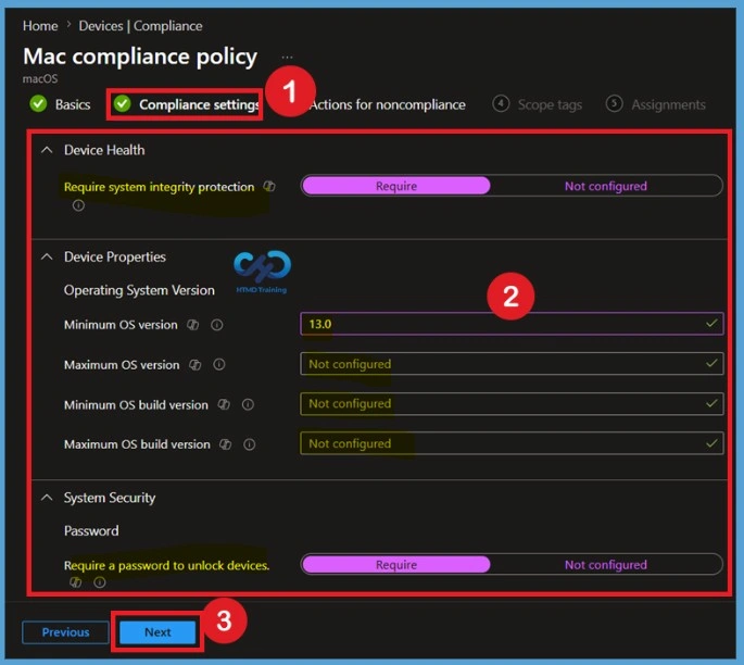 Secure macOS Devices with Compliance Policy in Microsoft Intune 6 Secure macOS Devices with Compliance Policy in Microsoft Intune- Fig.5