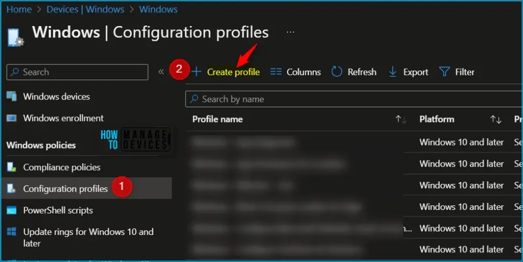 Intune Policy to Enable Self Service Password Reset SSPR from Windows Login Screen Fig.1