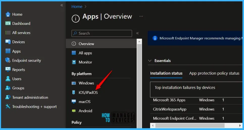 How to Deploy iOS Store Apps using Intune Fig.1