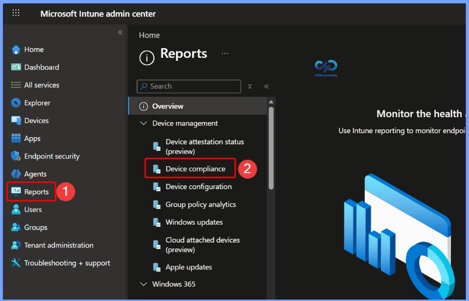 Intune Report for Devices without Compliance Policy 2 Intune Report for Devices without Compliance Policy - Fig.1