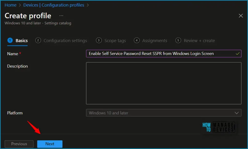 Enable Self Service Password Reset SSPR on Windows Login Screen using Intune Policy 2