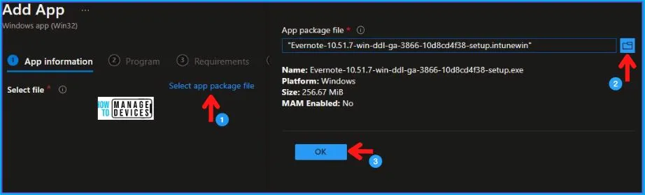 Evernote Installation Guide using Intune 3 Evernote Installation Using Intune Fig.3