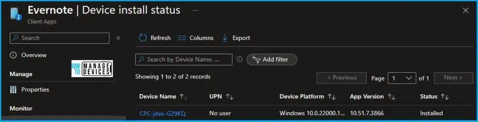Evernote Installation Guide using Intune 12 Evernote Installation Using Intune Fig.12