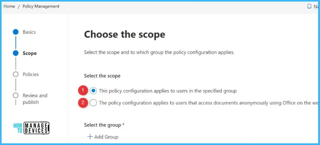 Create and Export Office Policy Configuration Fig.2