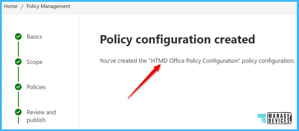 Export Office Policy Configuration Cloud Policy service for Microsoft 365 Fig.4