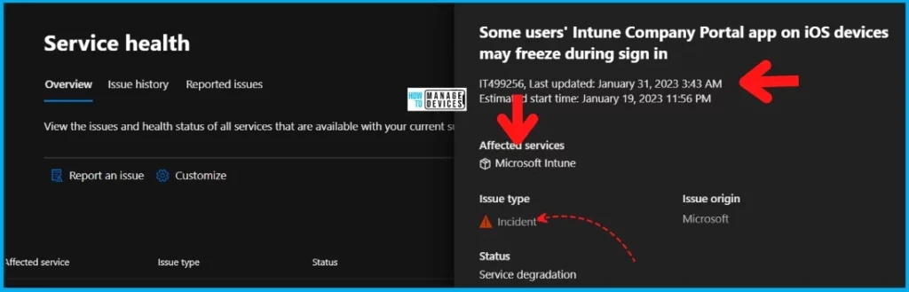 Intune Company Portal Freeze Issue on iOS devices during sign in Fig. 1