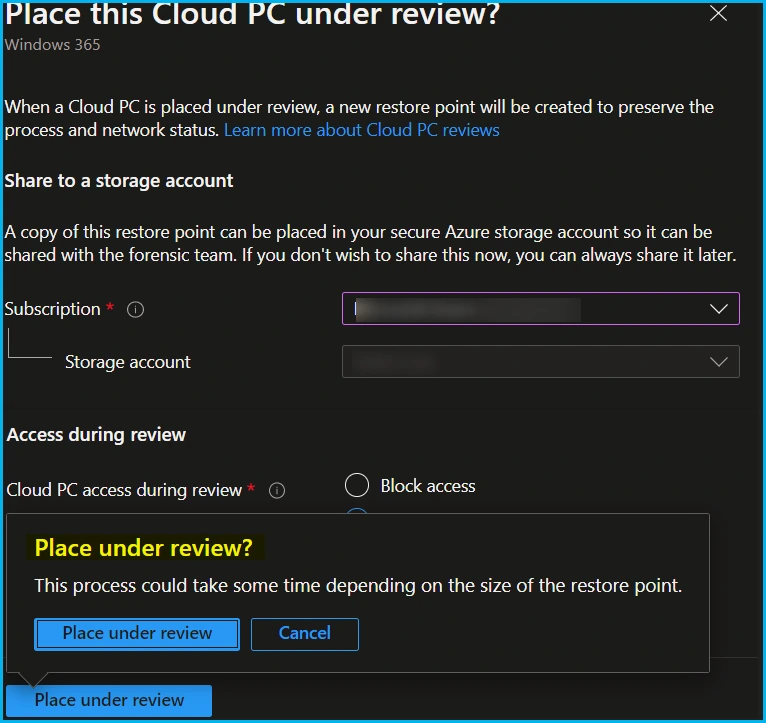 How to Place Windows 365 Cloud PC Under Review Fig.7