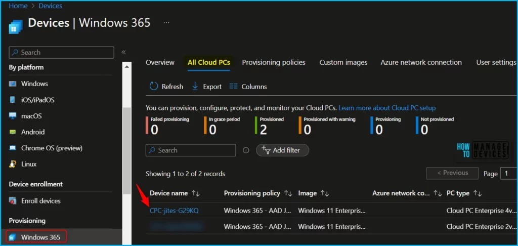 How to Place Windows 365 Cloud PC Under Review Fig.5