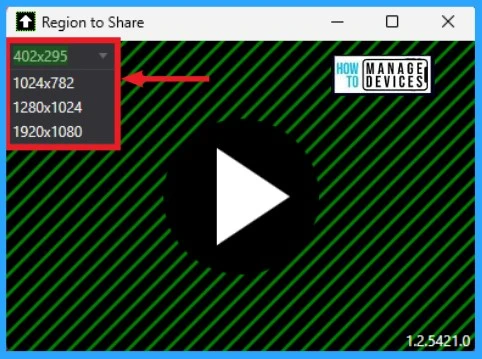 Region to Share Option in MS Teams for a Better Sharing Experience on Wider Monitors - fig.3