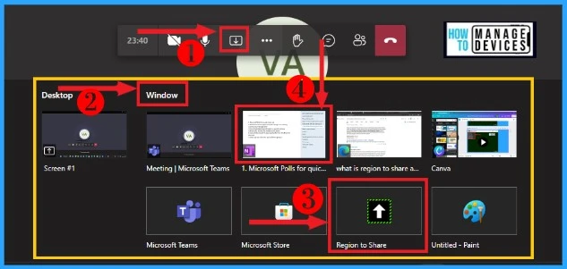 Region to Share Option in MS Teams for a Better Sharing Experience on Wider Monitors - fig.4