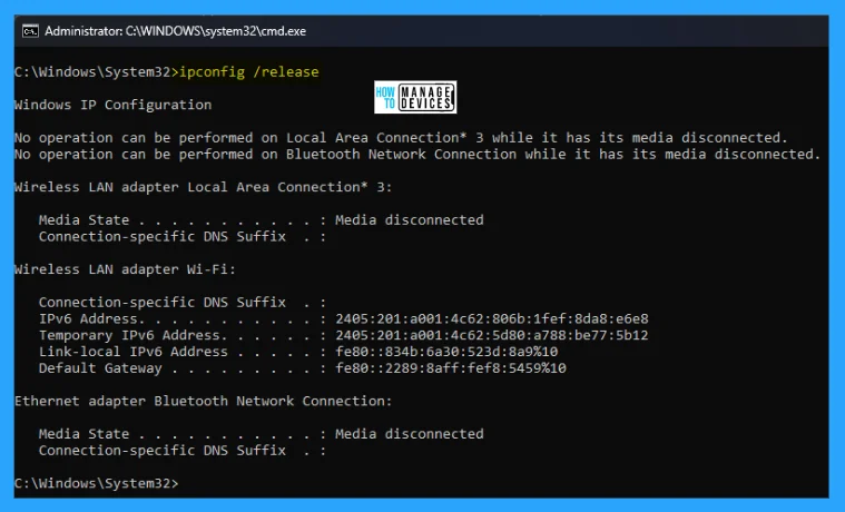 How to Reset TCP/IP Stack in Windows 11 -Fig.2