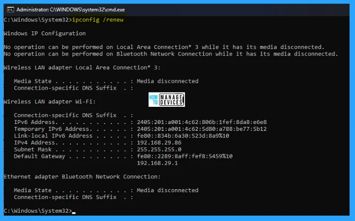 How to Reset TCP/IP Stack in Windows 11 4 How to Reset TCP/IP Stack in Windows 11 -Fig.4