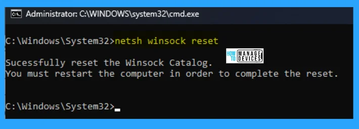 How to Reset TCP/IP Stack in Windows 11 -Fig.5