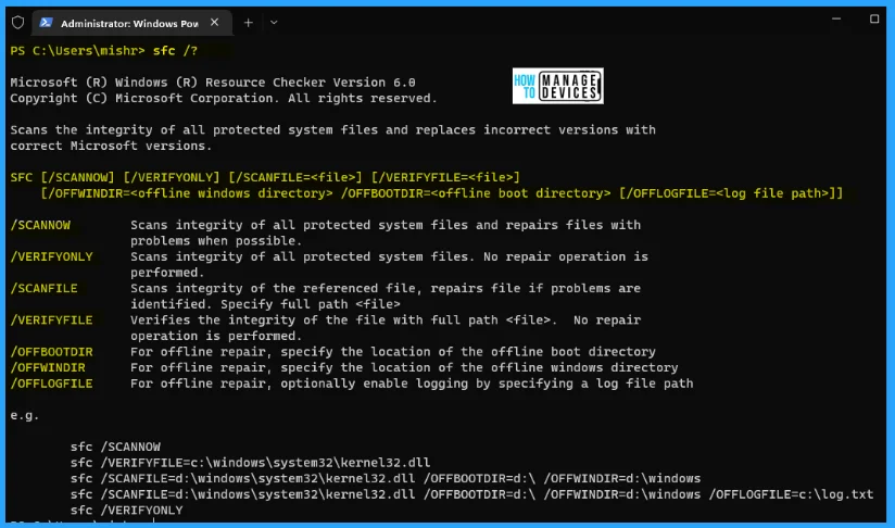 SFC Command to Repair Corrupted System Files in Windows 11 -Fig.6