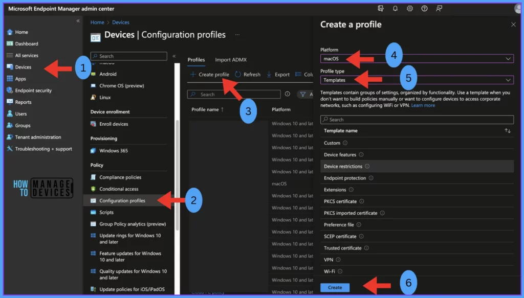 Configure Device Restriction Settings for macOS Device using Intune Fig. 1