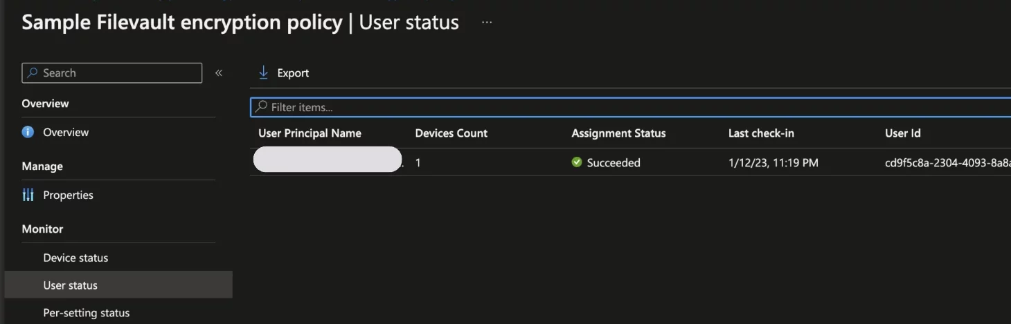 Configure FileVault Encryption Settings for macOS Device using Intune Fig. 9