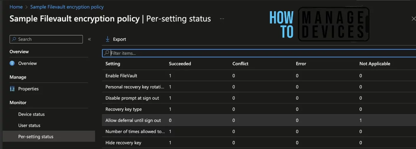 Configure FileVault Encryption Settings for macOS Device using Intune Fig. 10