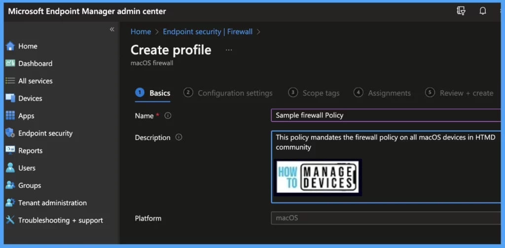 Configure macOS Firewall Security Using Intune Fig.2