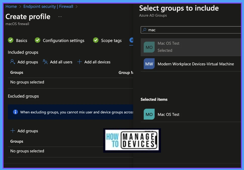 Configure macOS Firewall Security Using Intune Fig.5