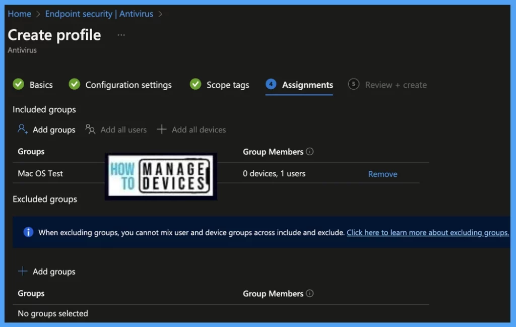 How to Configure macOS Antivirus Policy Using Intune Fig.5