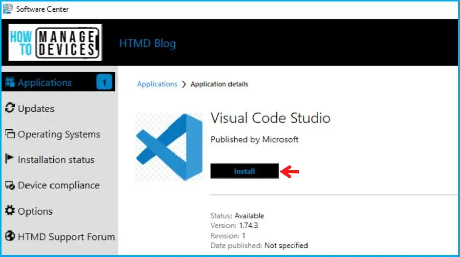 Visual Studio Code Deployment Using SCCM Application Model Fig.20