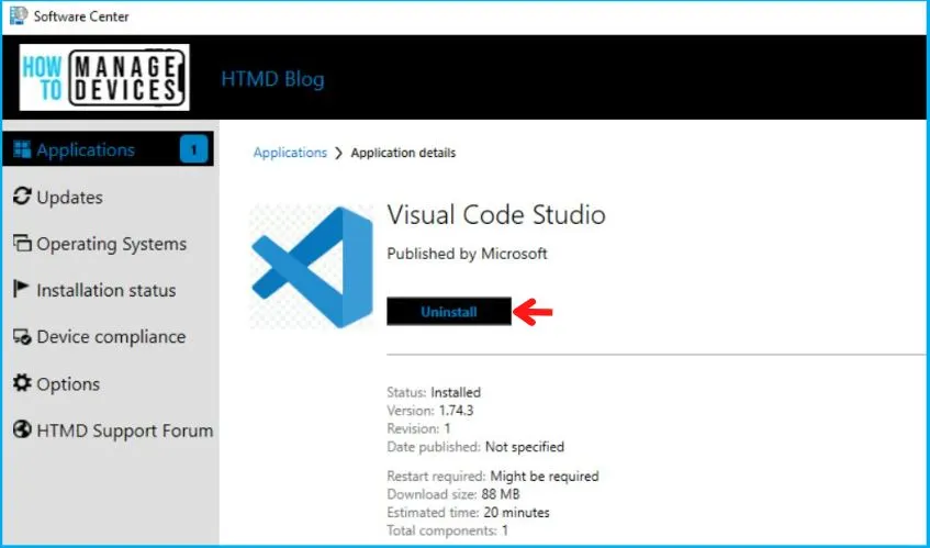 Visual Studio Code Deployment Using SCCM Application Model Fig.21