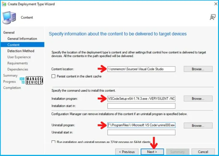 Visual Studio Code Deployment Using SCCM Application Model Fig.6