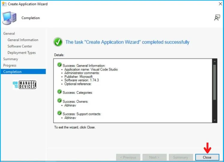 Visual Studio Code Deployment Using SCCM Application Model Fig.10