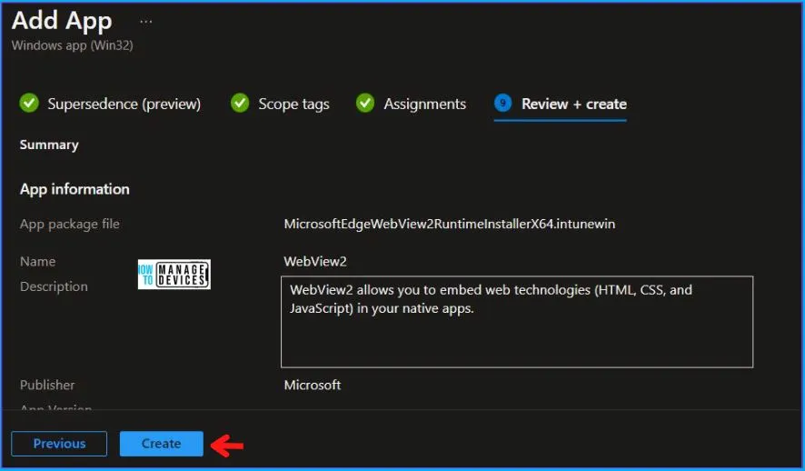 WebView2 Deployment Guide Using Intune Fig.10