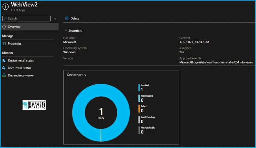 WebView2 Deployment Guide Using Intune Fig.12