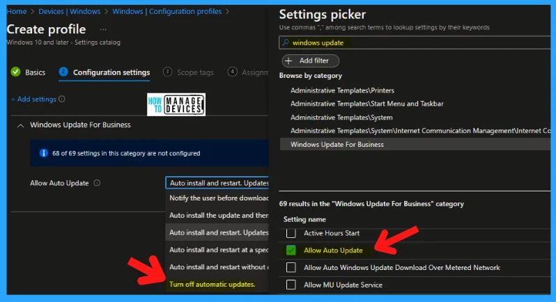 Enable Disable Windows Update Policies using GPO or Intune -Fig.15