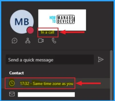Check the User's Time Zone in Microsoft Teams - fig.3