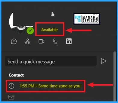 Check the User's Time Zone in Microsoft Teams - fig.5