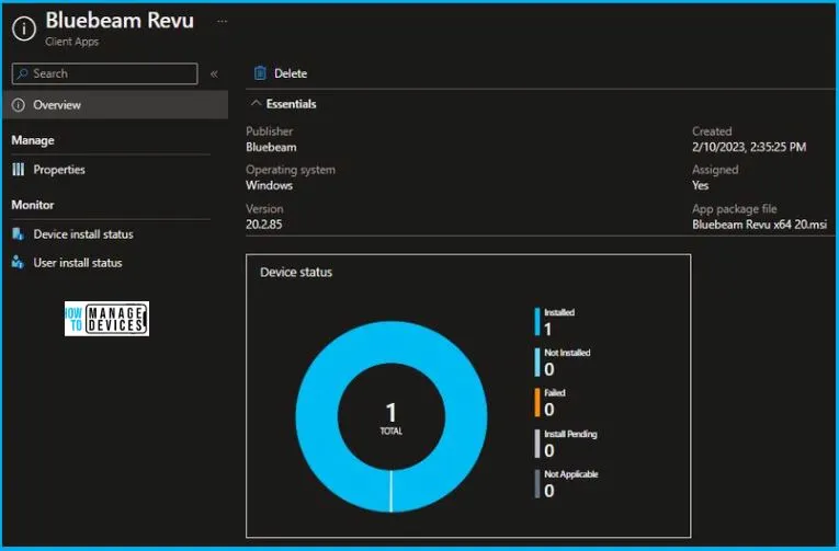 Bluebeam Installation Using Intune Fig.10