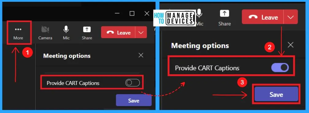 Enable CART Captions in Teams Meetings | Live Captioning - fig.3