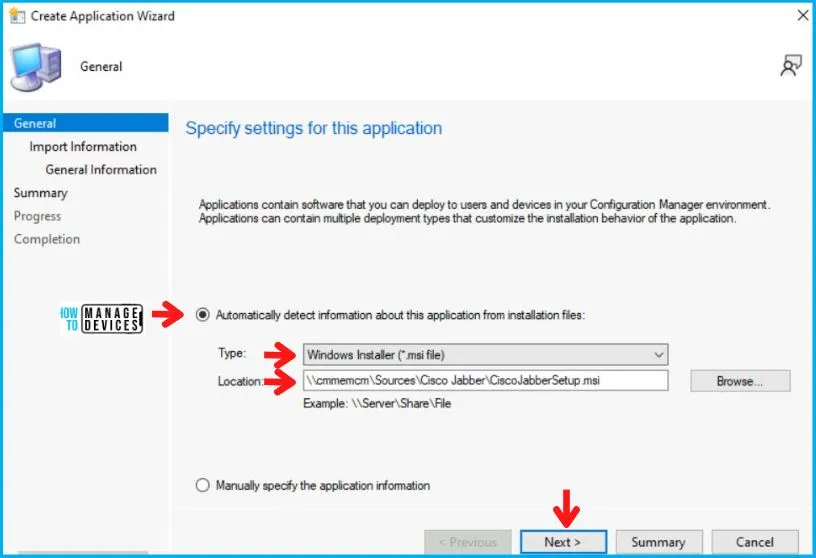 Deploy Cisco Jabber Using SCCM MSI Application Model Fig.2