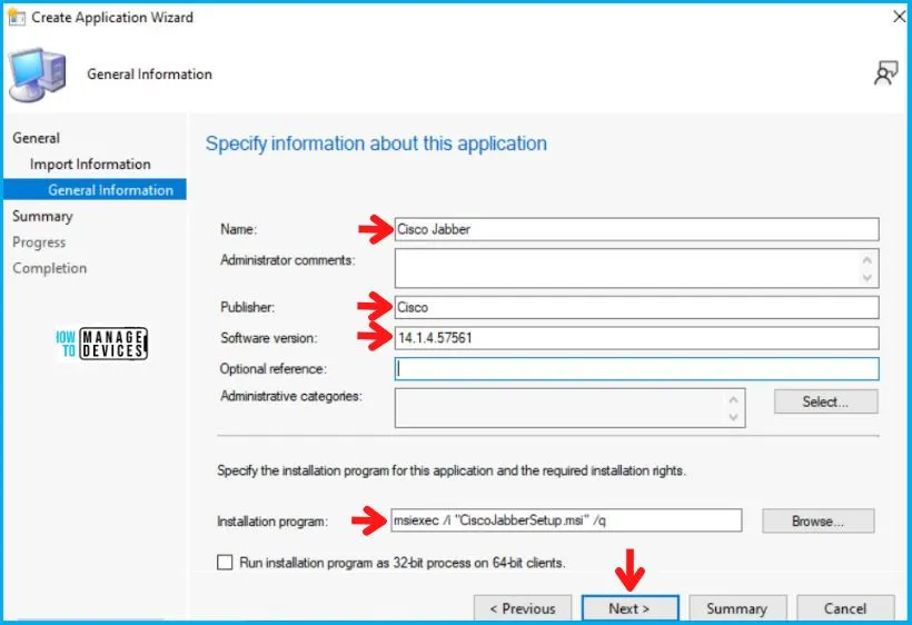 Deploy Cisco Jabber Using SCCM MSI Application Model Fig.4