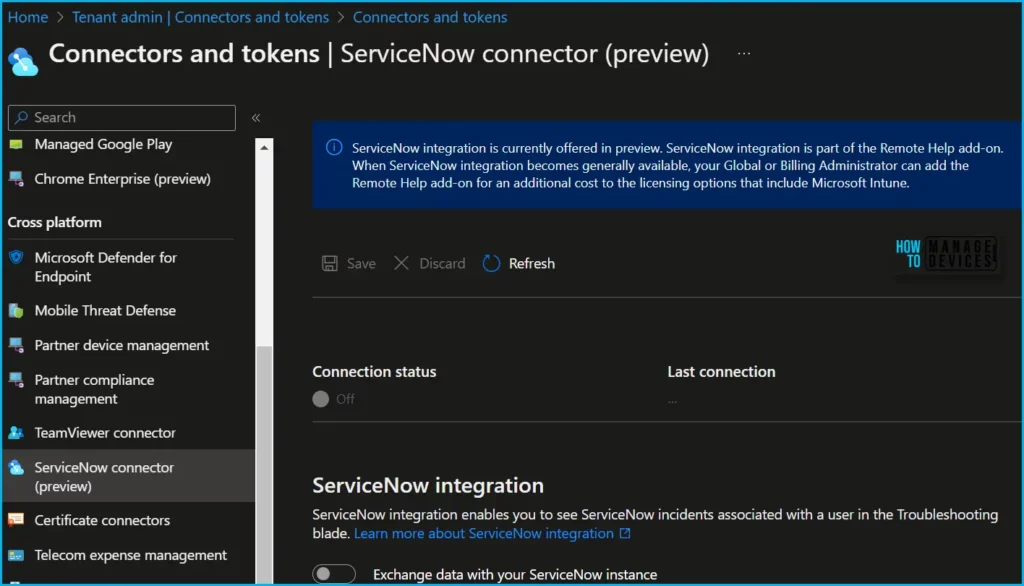 ServiceNow Integration with Intune - Intune Service Release 2302 February Update Fig.4