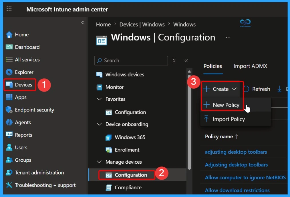 Deprecated Device Health Monitoring Settings in Intune Settings Catalog - Fig.1