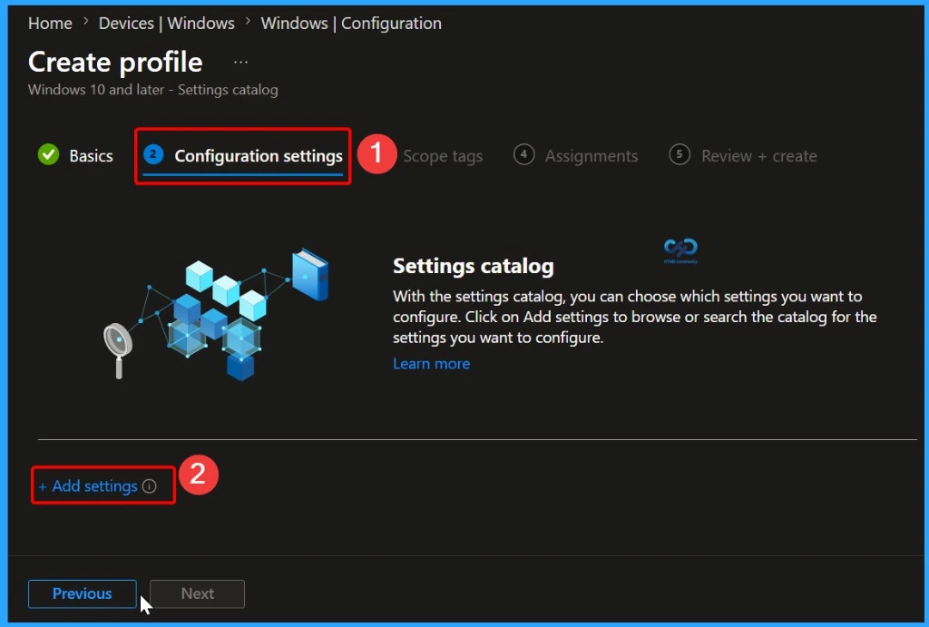 Deprecated Device Health Monitoring Settings in Intune Settings Catalog - Fig.4
