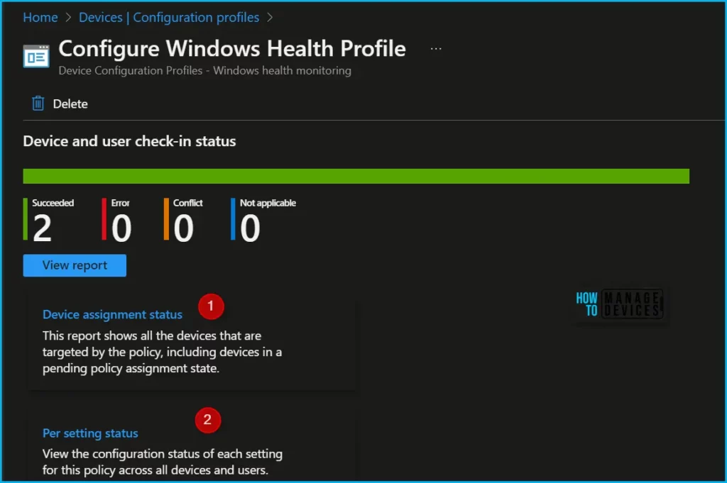 Enable Windows Devices Health Monitoring Profile Using Intune Fig.9