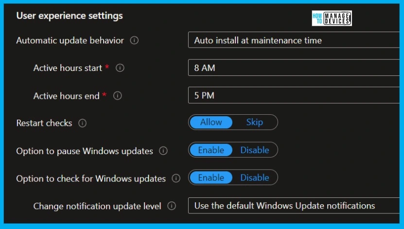 Intune Monthly Patching Guide Software Update Patching Options with Intune WUfB Fig. 2