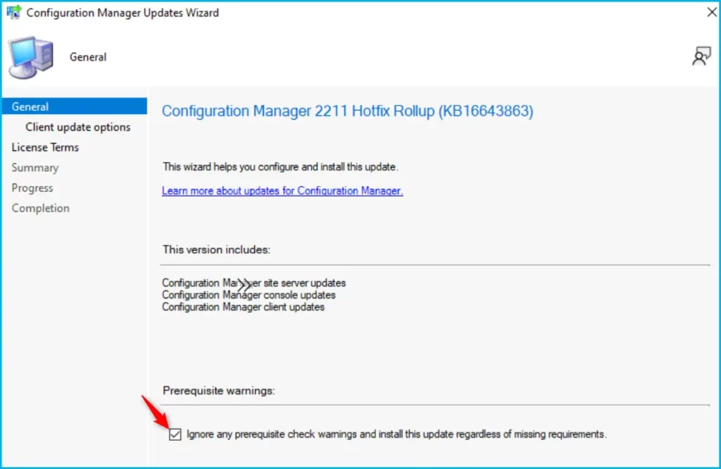 Latest Fixes for SCCM 2211 KB16643863 Hotfix Update Rollup Fig.2