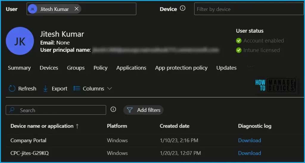 Explore New Intune Troubleshooting Experience for Intune Issues Fig.10