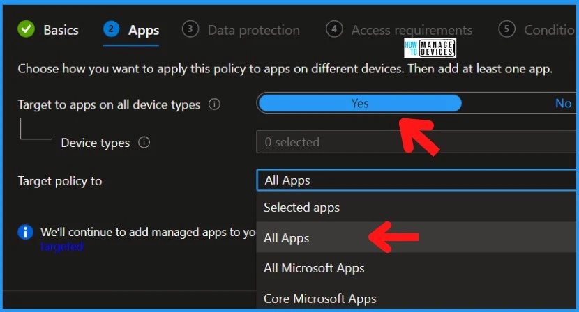 Multiple Identity Support for Intune MAM Policies Fig.1