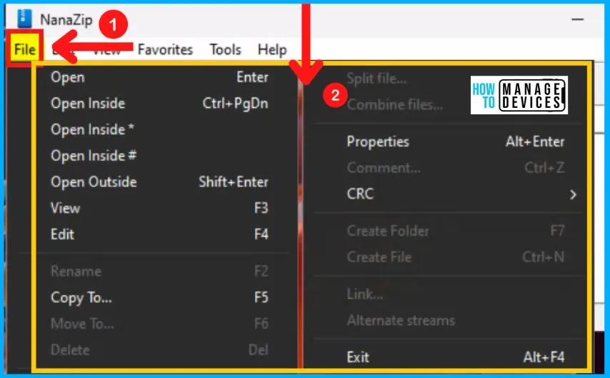 NanaZip File Manager for Windows | Download and Use - fig. 5
