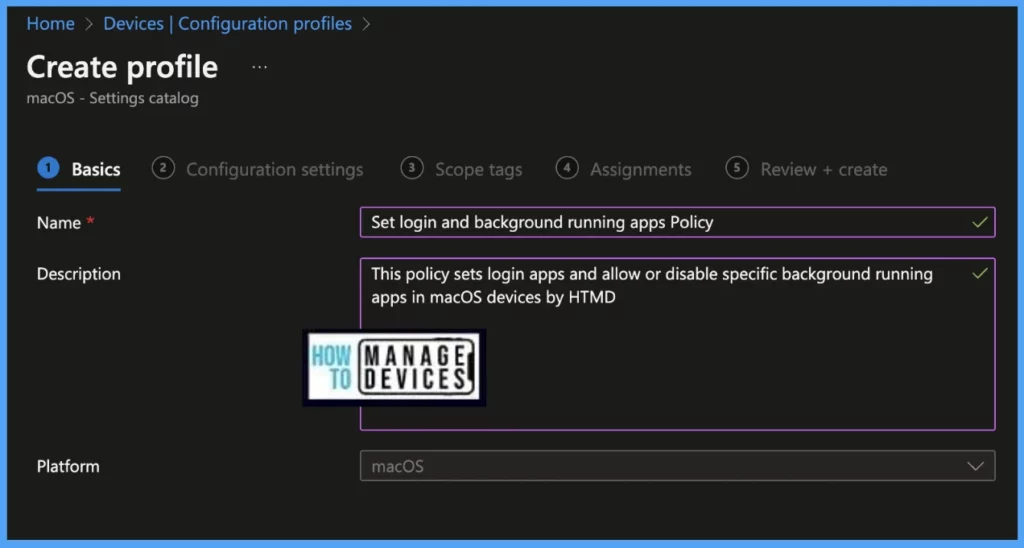 Manage macOS Login Background App Experience Using Intune Fig.2