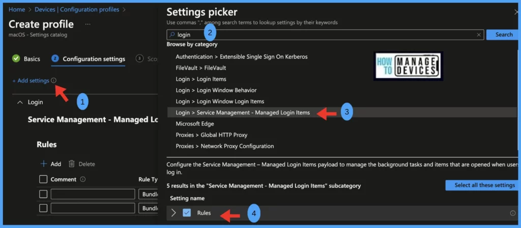 Manage macOS Login Background App Experience Using Intune Fig.3