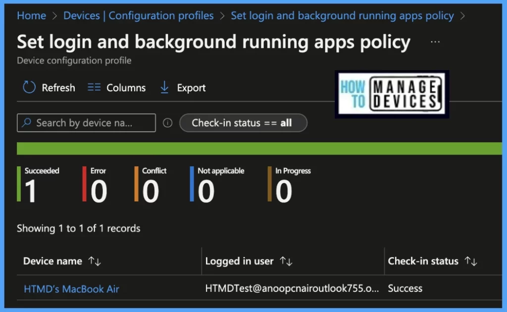 Login and background app restriction in macOS devices using Intune Fig. 9